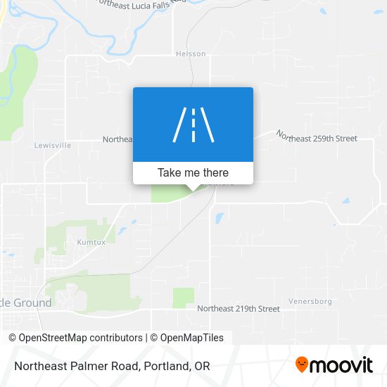 Northeast Palmer Road map