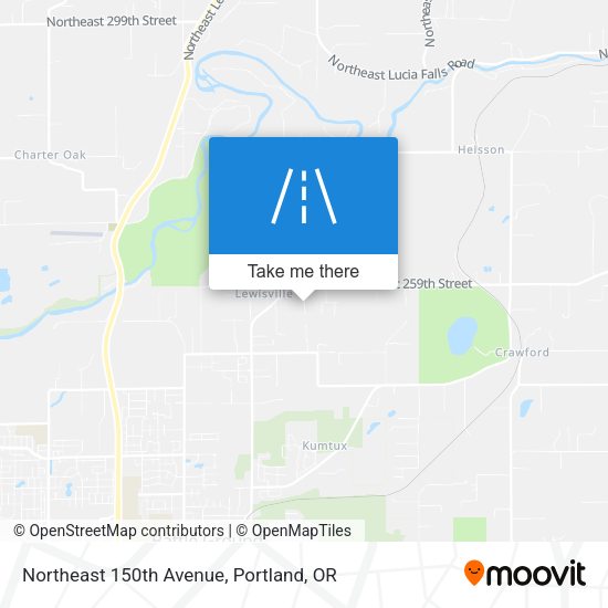 Mapa de Northeast 150th Avenue