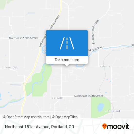Northeast 151st Avenue map