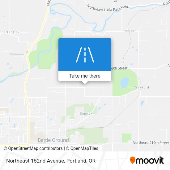 Northeast 152nd Avenue map