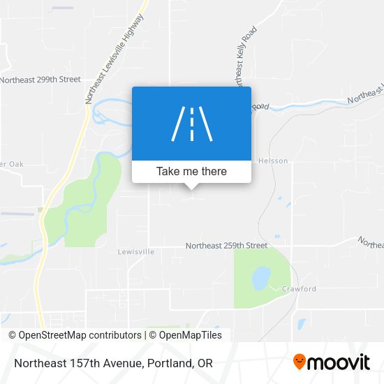 Northeast 157th Avenue map