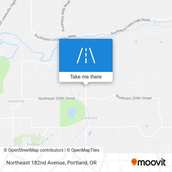 Northeast 182nd Avenue map