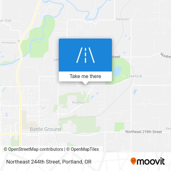 Northeast 244th Street map