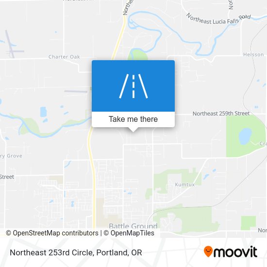 Northeast 253rd Circle map
