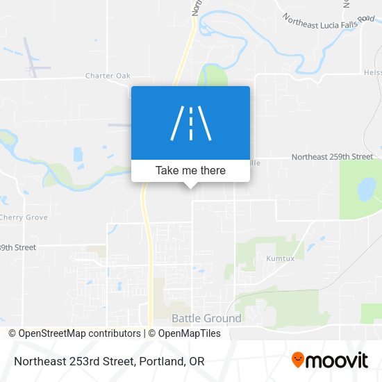 Northeast 253rd Street map