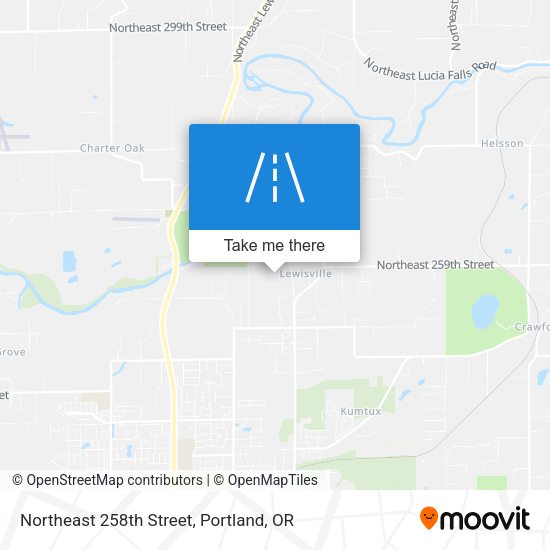 Northeast 258th Street map