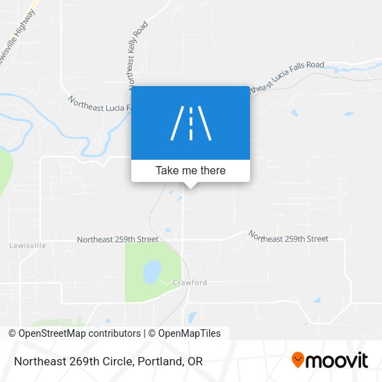 Northeast 269th Circle map