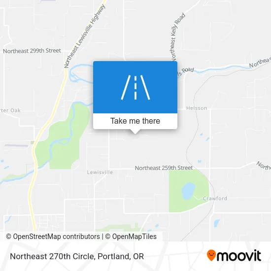 Northeast 270th Circle map