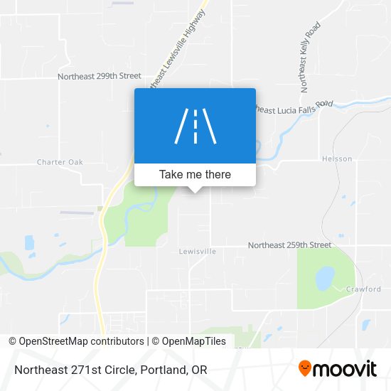 Northeast 271st Circle map