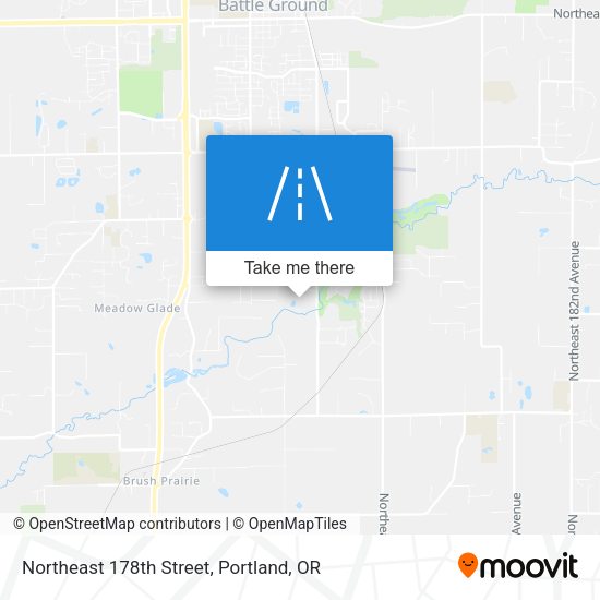 Northeast 178th Street map