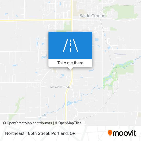 Northeast 186th Street map