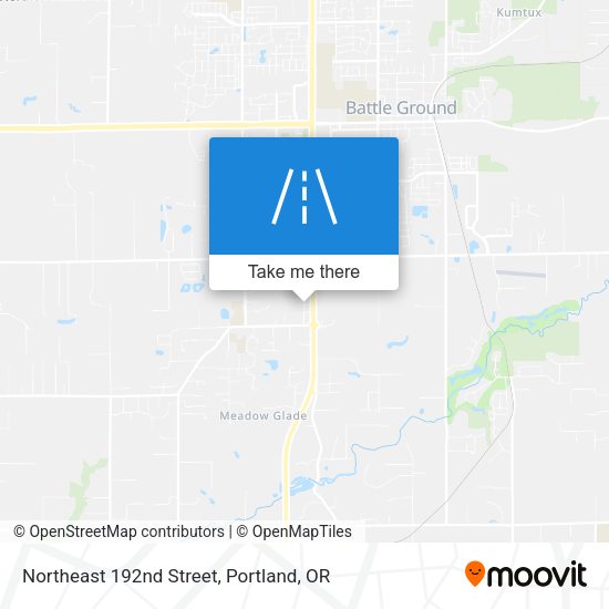 Northeast 192nd Street map