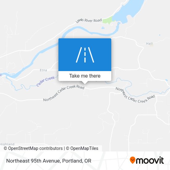 Northeast 95th Avenue map