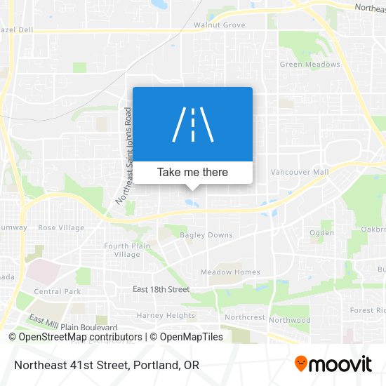 Mapa de Northeast 41st Street