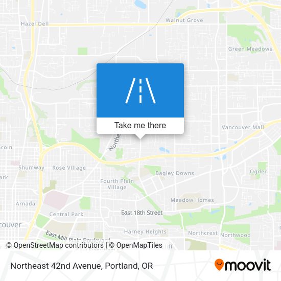 Northeast 42nd Avenue map