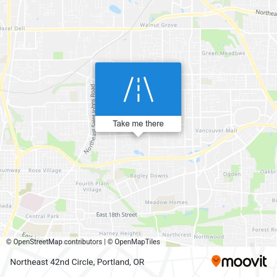 Mapa de Northeast 42nd Circle
