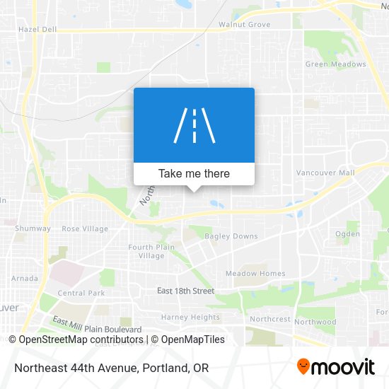 Northeast 44th Avenue map