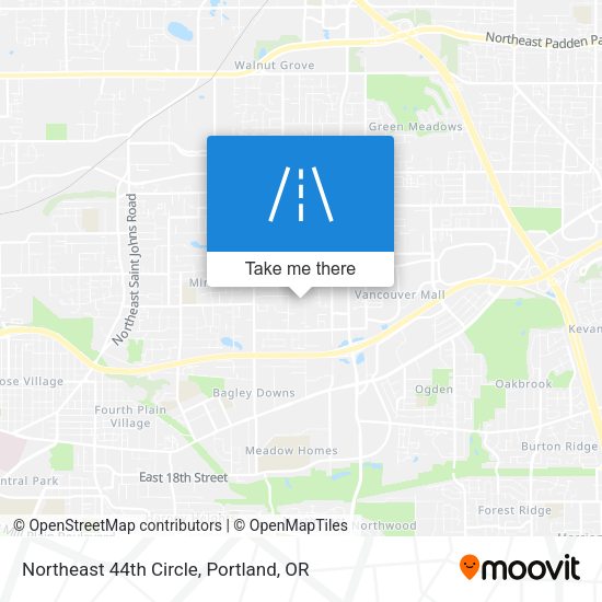 Northeast 44th Circle map