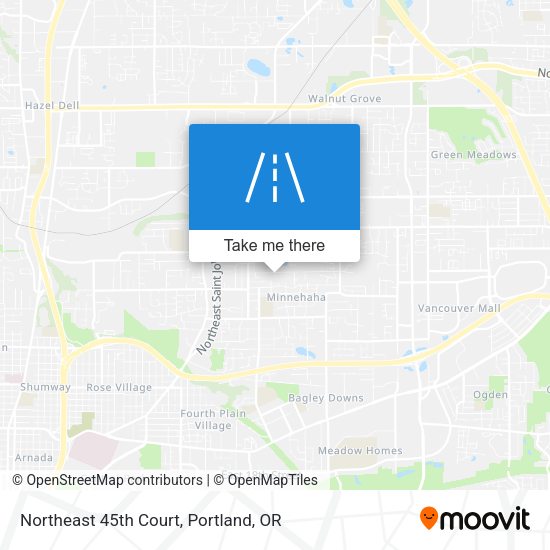 Northeast 45th Court map