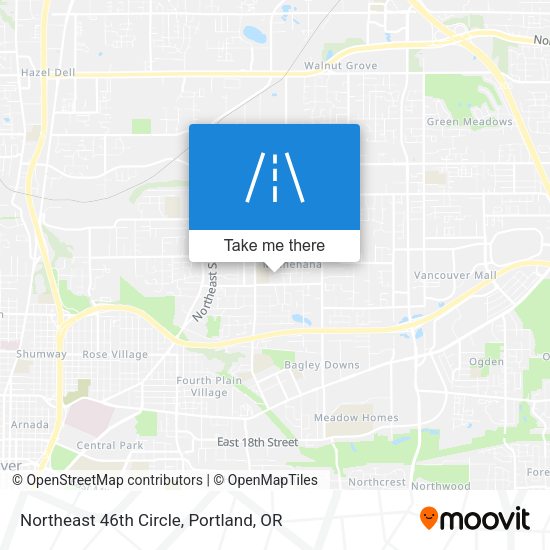 Northeast 46th Circle map