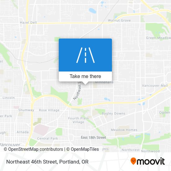 Mapa de Northeast 46th Street