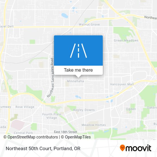 Northeast 50th Court map