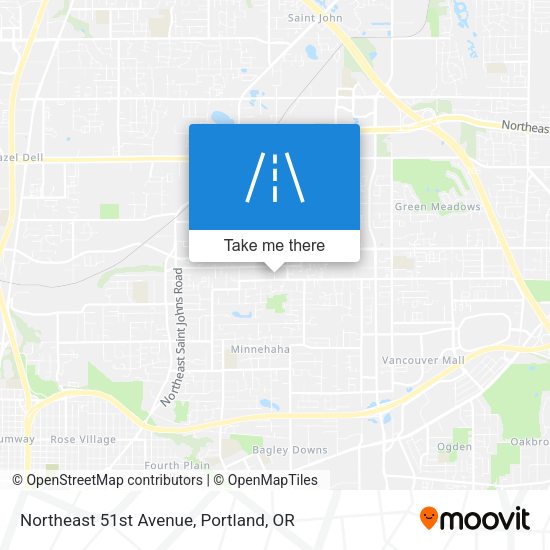 Northeast 51st Avenue map