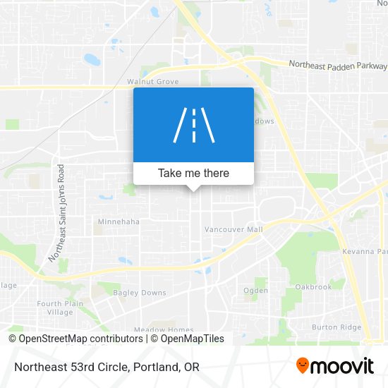 Northeast 53rd Circle map