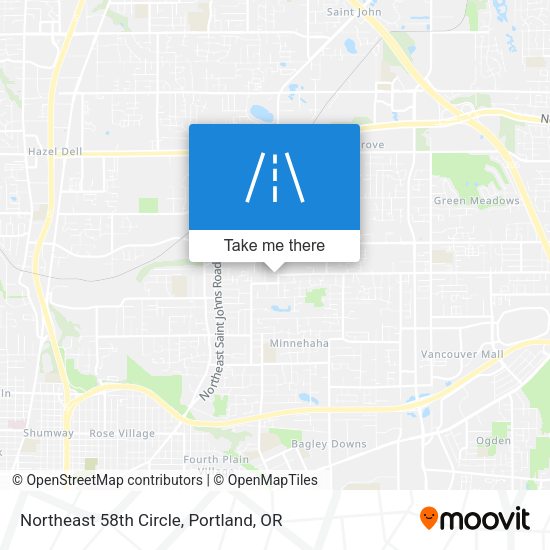 Northeast 58th Circle map