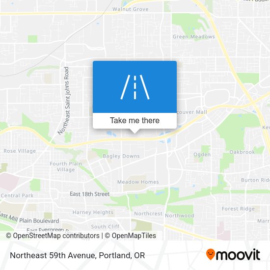 Northeast 59th Avenue map