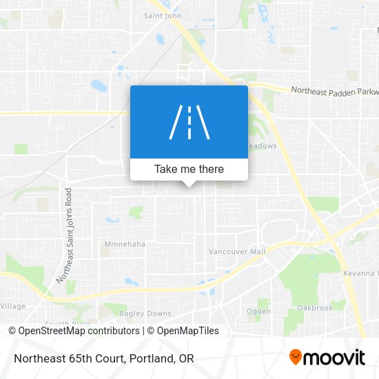 Mapa de Northeast 65th Court