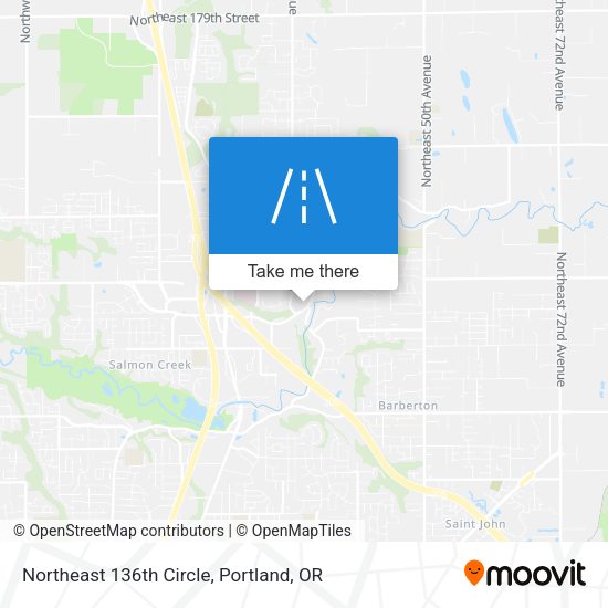 Mapa de Northeast 136th Circle