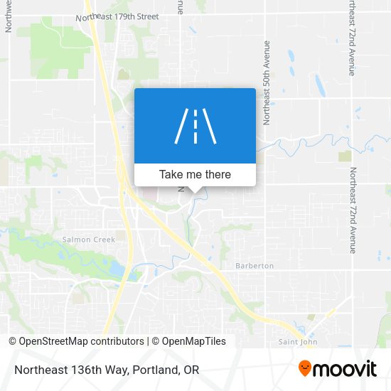 Mapa de Northeast 136th Way
