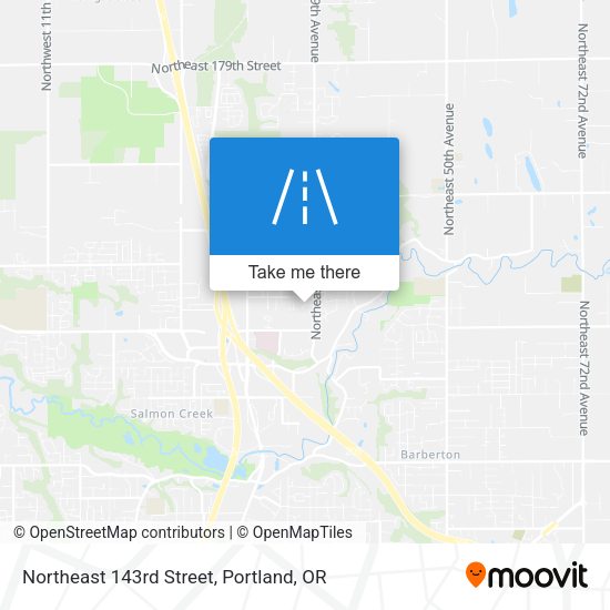 Northeast 143rd Street map