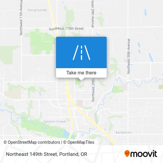 Northeast 149th Street map