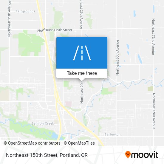 Mapa de Northeast 150th Street