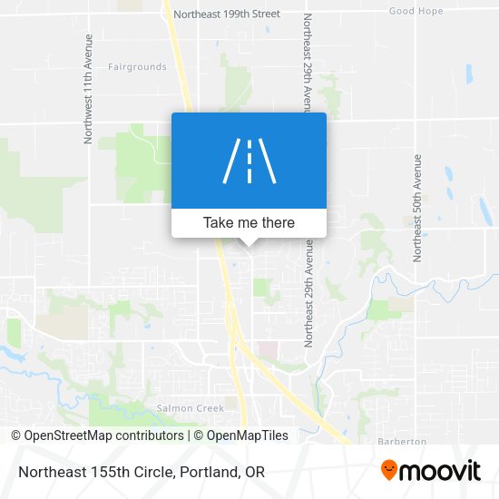 Northeast 155th Circle map