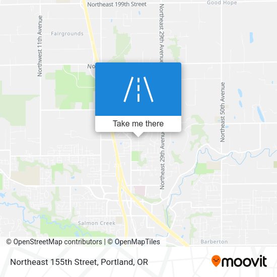 Northeast 155th Street map