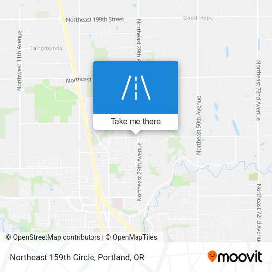 Mapa de Northeast 159th Circle