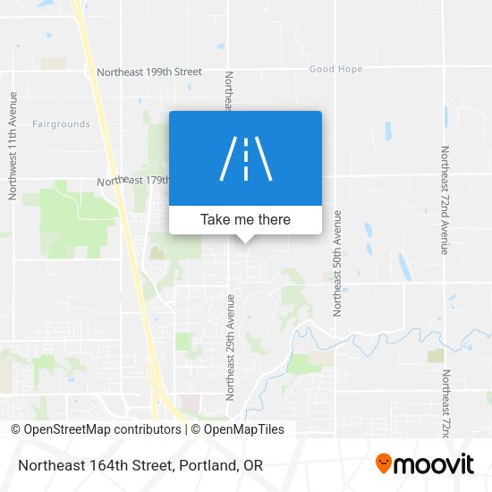 Northeast 164th Street map
