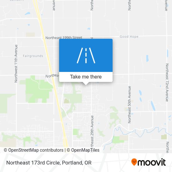 Northeast 173rd Circle map