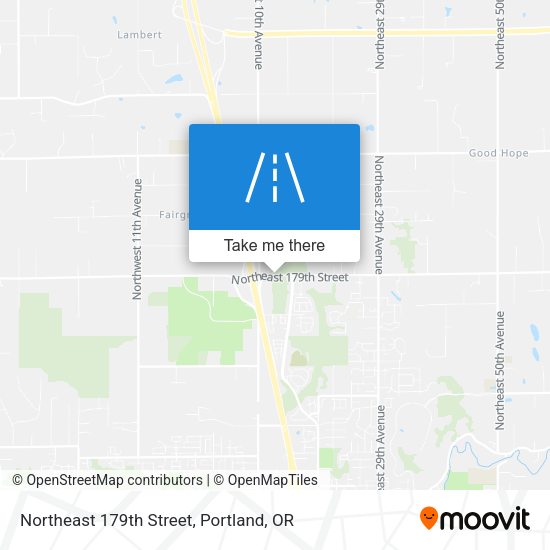 Northeast 179th Street map