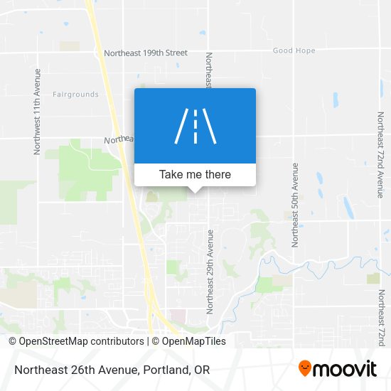 Northeast 26th Avenue map