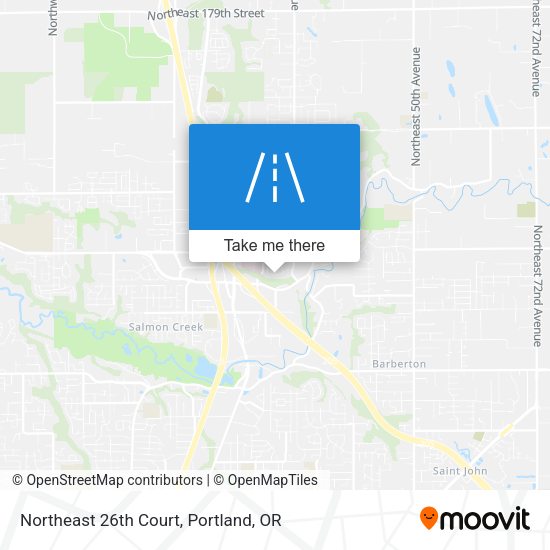 Northeast 26th Court map