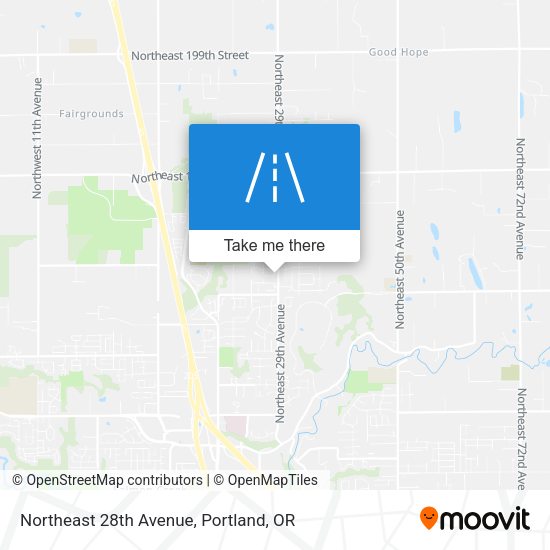 Northeast 28th Avenue map