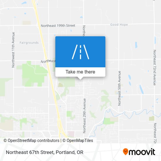 Northeast 67th Street map