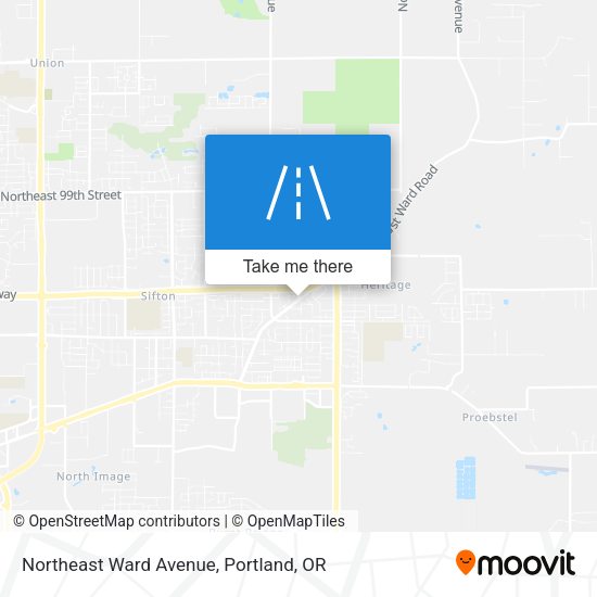 Mapa de Northeast Ward Avenue