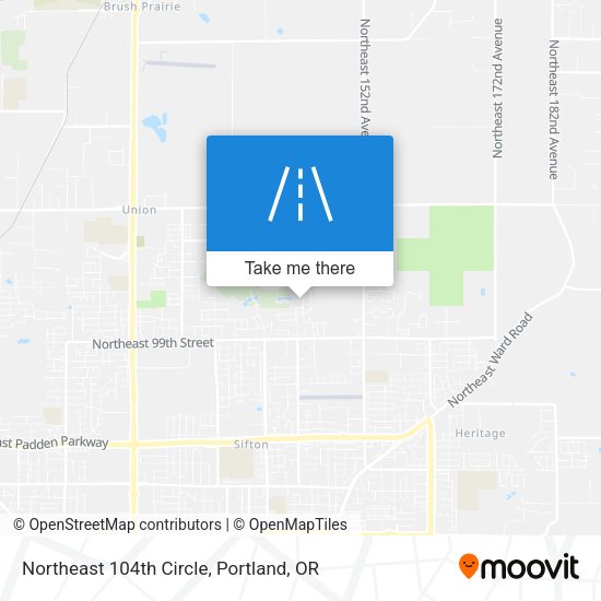 Northeast 104th Circle map
