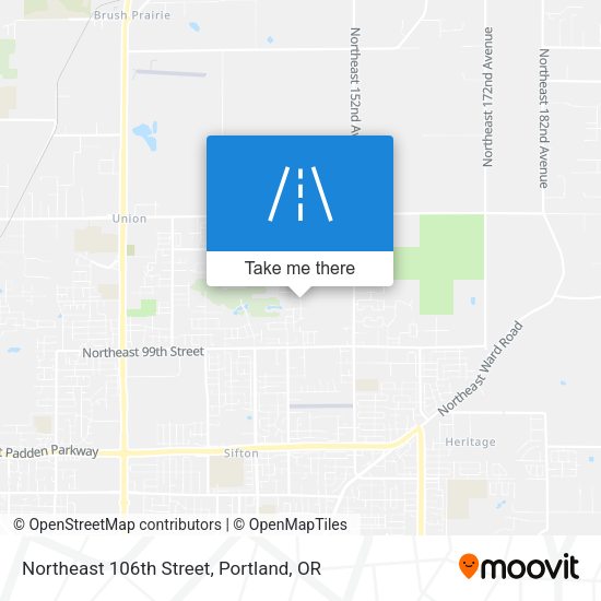 Northeast 106th Street map