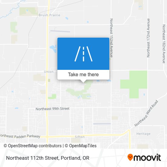 Northeast 112th Street map